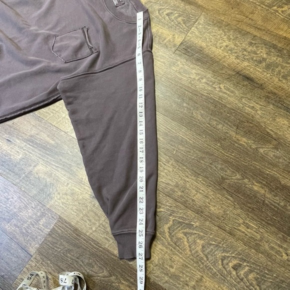 Aerie Crewneck Long Sleeve Exposed Seam Oversized Sweatshirt Brown Size Small - Picture 7 of 9